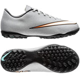Nike Kid's JR Mercurial Victory V CR7 TF Turf Boots Silver/Turquoise/Black - Best Buy Soccer