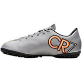 Nike Kid's JR Mercurial Victory V CR7 TF Turf Boots Silver/Turquoise/Black - Best Buy Soccer