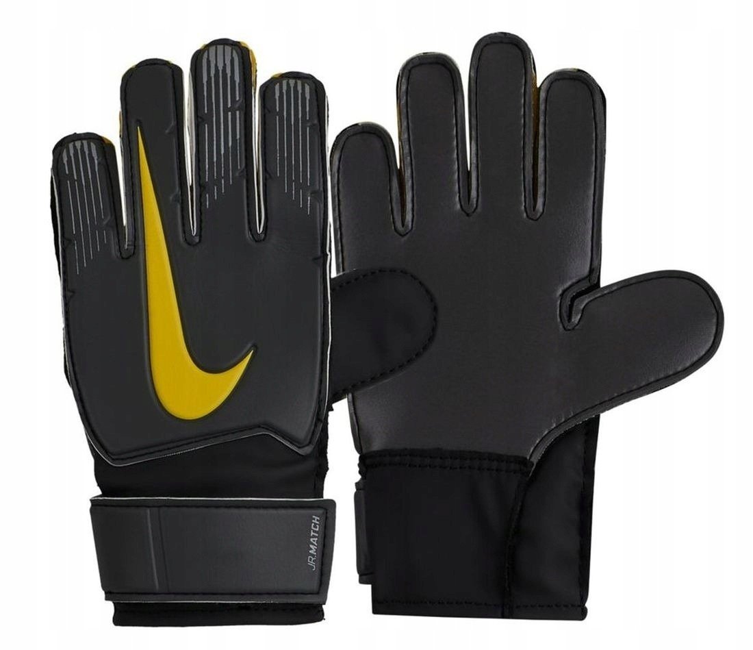 Nike Kid's Junior Match Goalkeeper Gloves Anthracite/Black/Yellow - Best Buy Soccer