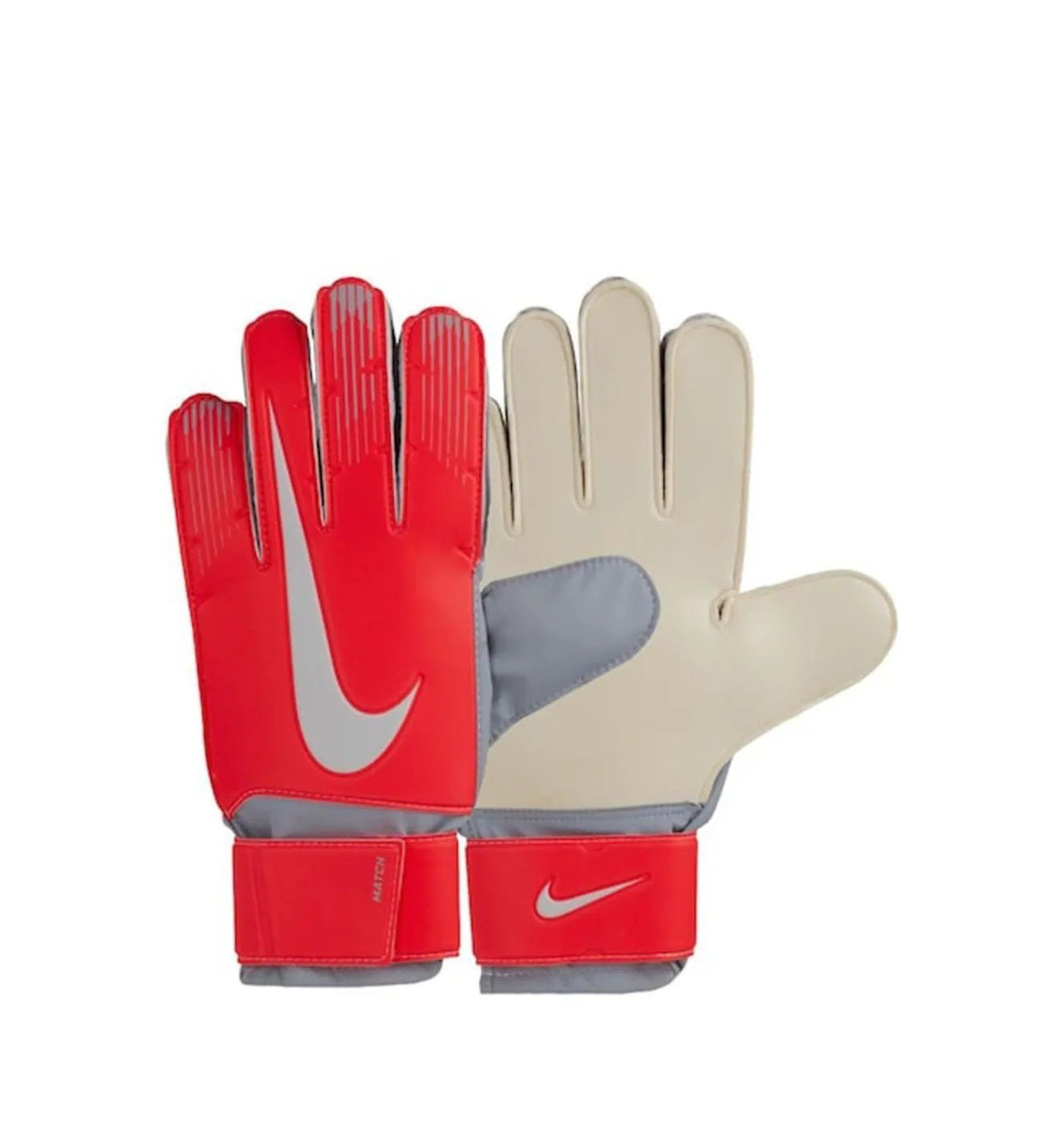 Nike Kid's Junior Match Goalkeeper Gloves Crimson/Grey/Pure Platinum - Best Buy Soccer