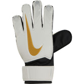 Nike Kid's Junior Match Goalkeeper Gloves White/Gold - Best Buy Soccer