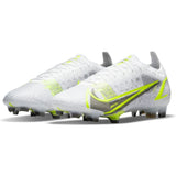 Nike Mercurial Vapor 14 Elite FG Firm Ground Soccer Cleats White/Black/Silver/Volt - Best Buy Soccer