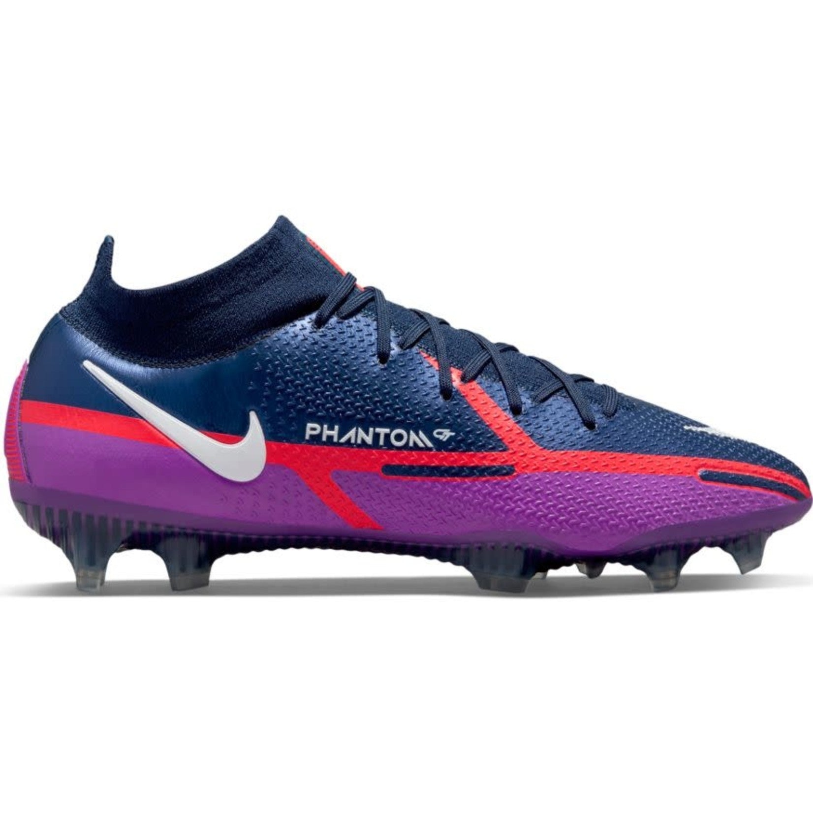 Nike Phantom GT2 Elite FG Firm Ground Soccer Cleats Navy/White/Purple - Best Buy Soccer
