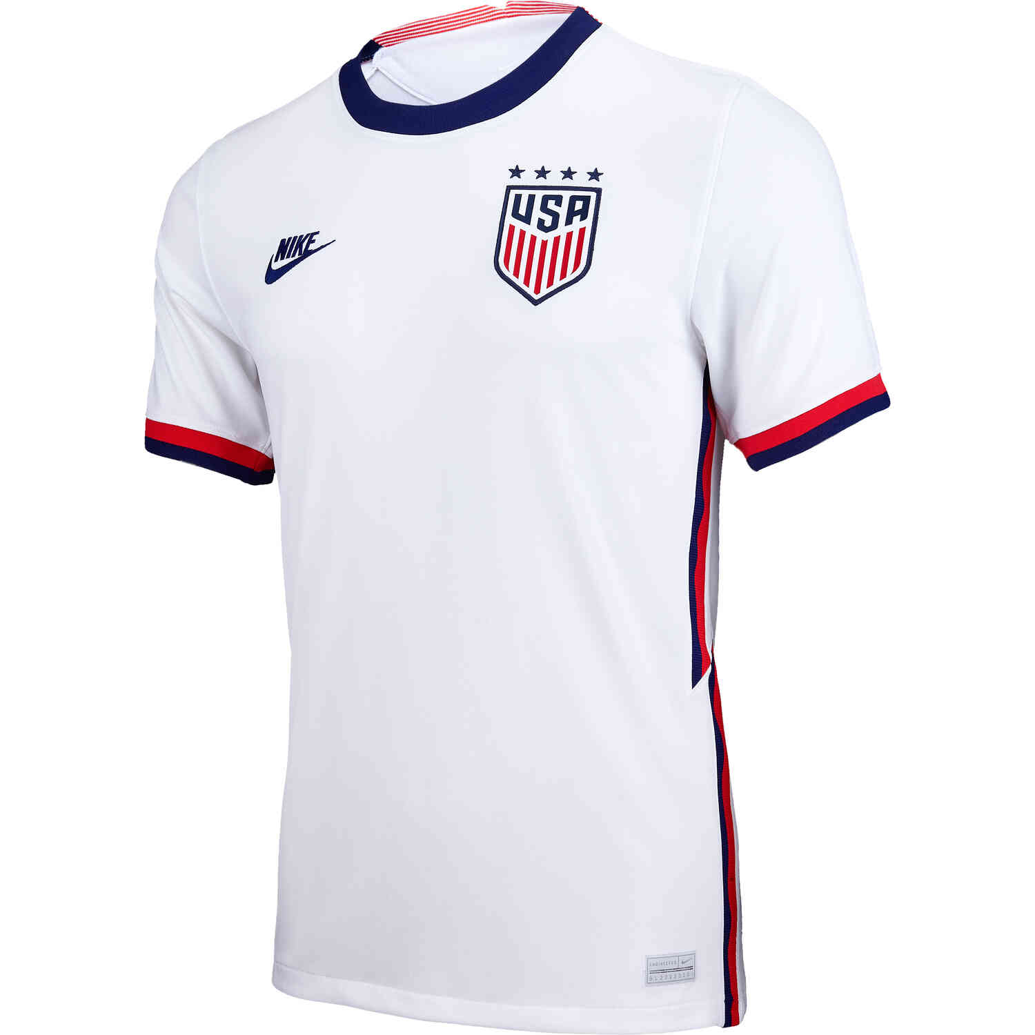 Nike USMNT 2020 Stadium Home Men's Jersey - White/White/Royal Blue - Best Buy Soccer