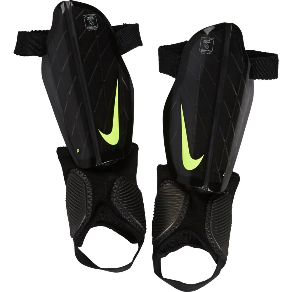 Nike Youth Protega Flex Shin Guard Black/Volt - Best Buy Soccer