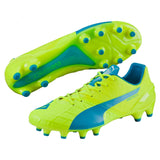 PUMA Evospeed 1.4 FG Firm Ground Cleats Safety Yellow/Blue - Best Buy Soccer