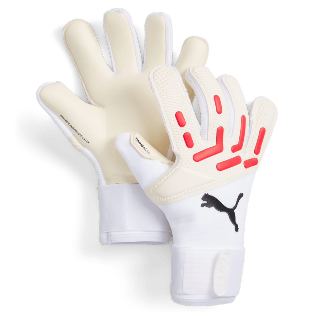 PUMA Future Pro Hybrid Goalkeeper Gloves White/Fire Orchid - Best Buy Soccer