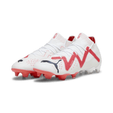PUMA Future Ultimate FG/AG Firm Ground Soccer Cleats - White/Black/Fire Orchid - Best Buy Soccer
