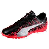 PUMA Kid's Evopower Vigor 4 Graph TT Jr Turf Soccer Boots Black/Silver/Fiery Coral - Best Buy Soccer