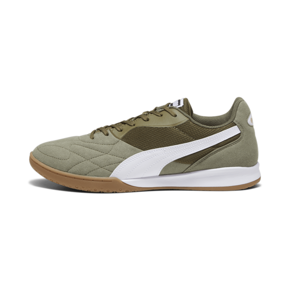 PUMA King Top IT Indoor Shoes Olive Drab/White/Gold - Best Buy Soccer