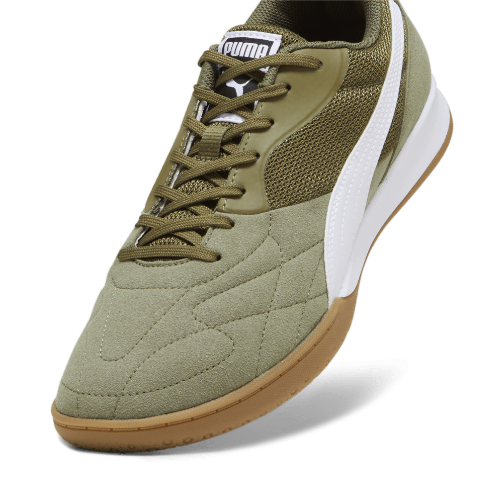 PUMA King Top IT Indoor Shoes Olive Drab/White/Gold - Best Buy Soccer