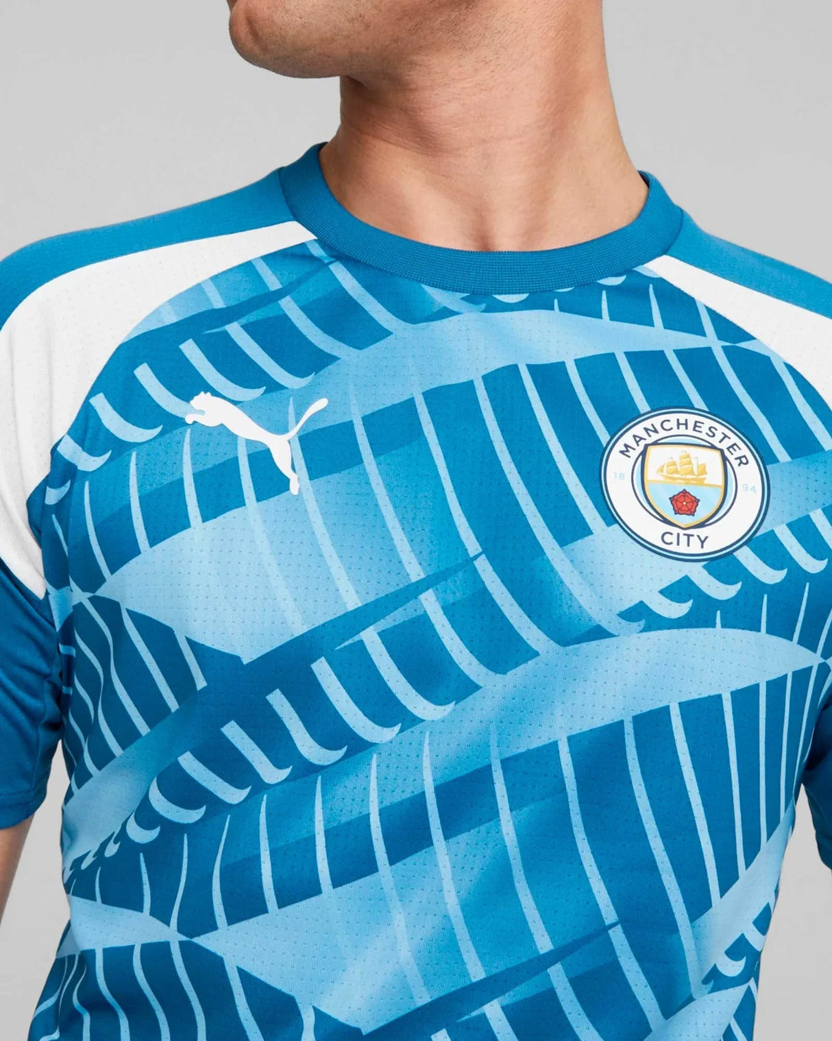 PUMA Manchester City Prematch Short Sleeve Jersey - Best Buy Soccer