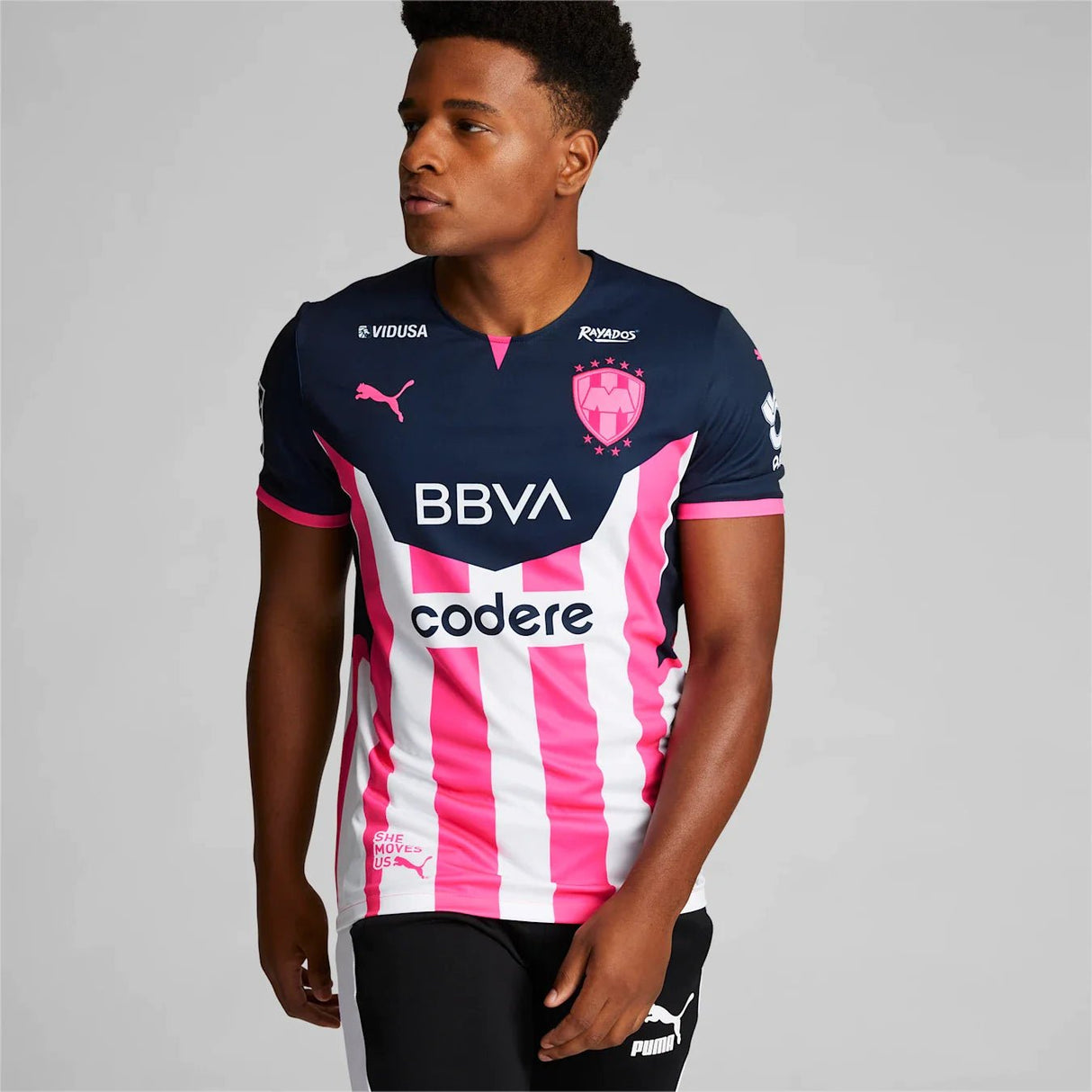 PUMA Monterrey Jersey 21 Breast Cancer Awareness Navy/Pink - Best Buy Soccer