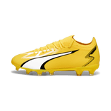 PUMA Ultra Match FG/AG Multi - Ground Cleats Yellow/White/Black - Best Buy Soccer