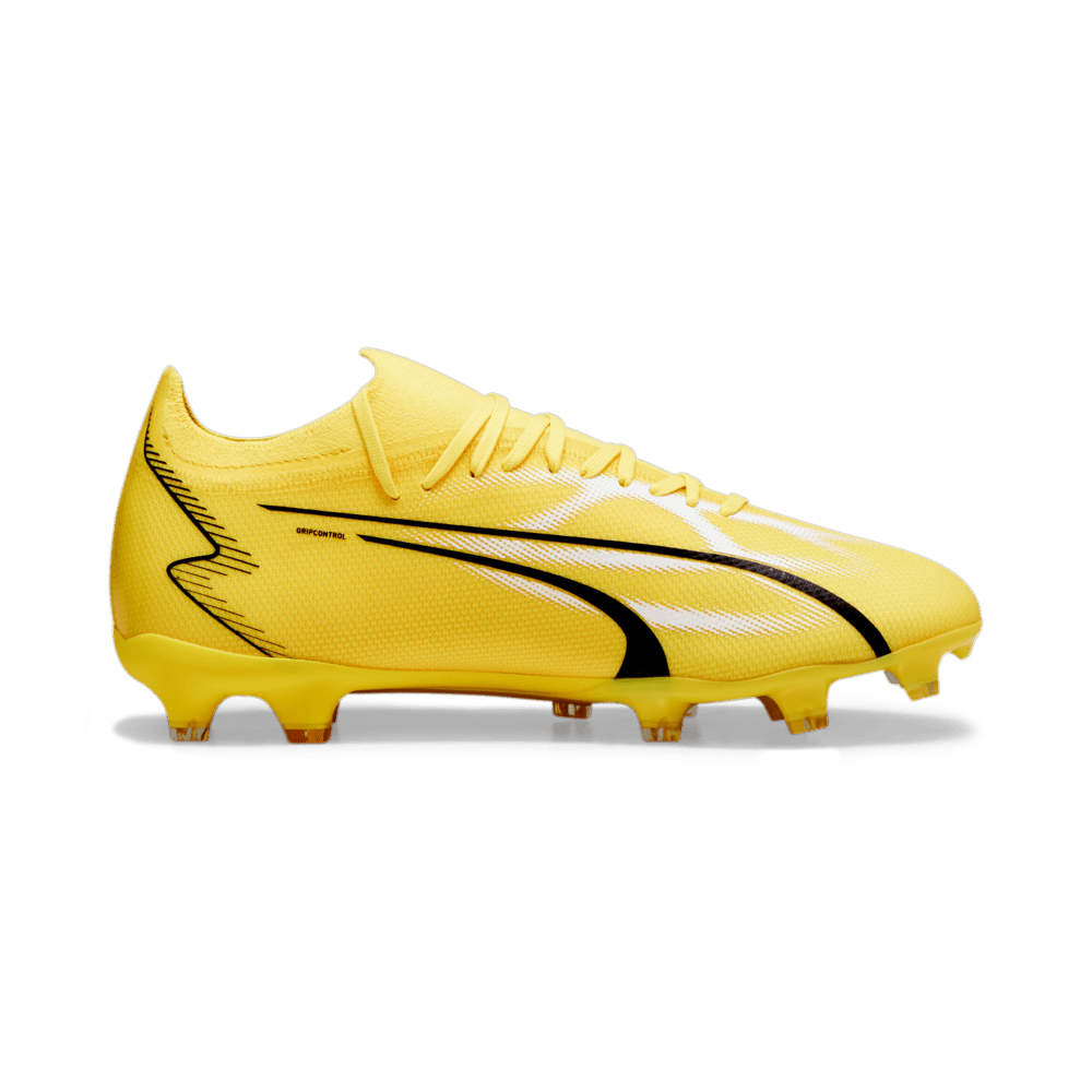 PUMA Ultra Match FG/AG Multi - Ground Cleats Yellow/White/Black - Best Buy Soccer