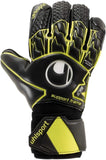 Uhlsport Kid's Supersoft Goalkeeper Gloves Black/Yellow - Best Buy Soccer