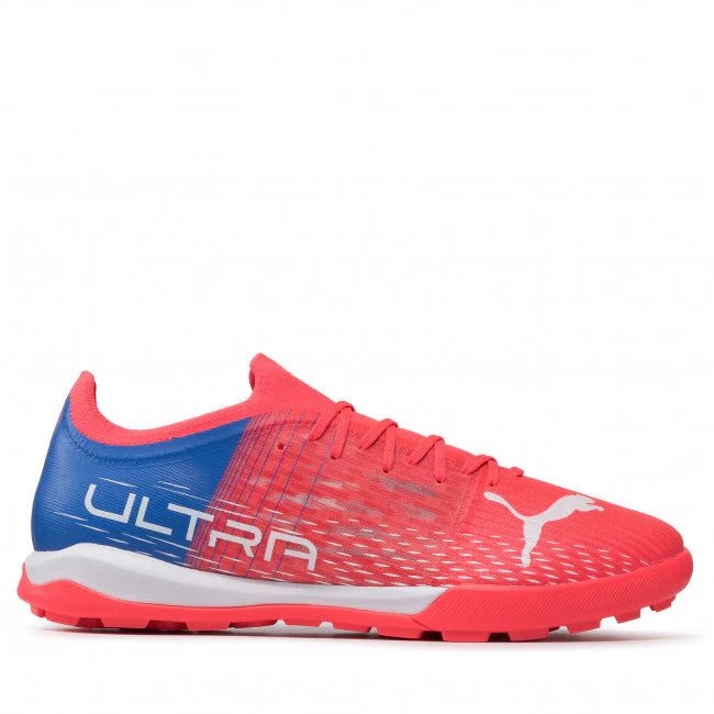 PUMA Ultra 3.3 TT Turf Soccer Cleats - Orange Sublaze/White/Bluemazing