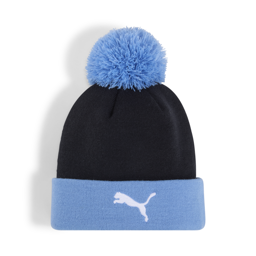 PUMA Manchester City Ess Pom Beanie Navy/Team Light Blue
