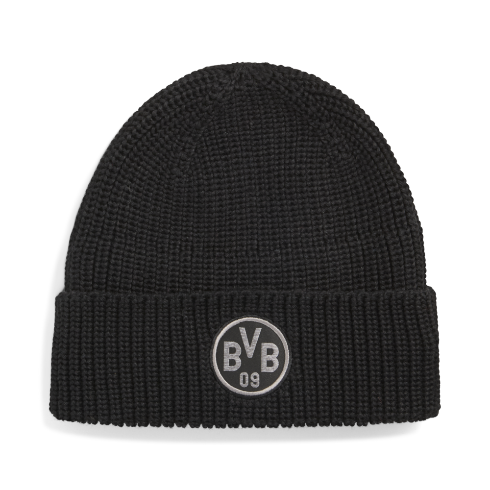 PUMA Borussia Dortmund ESS Soccer Beanie - Black/Gray