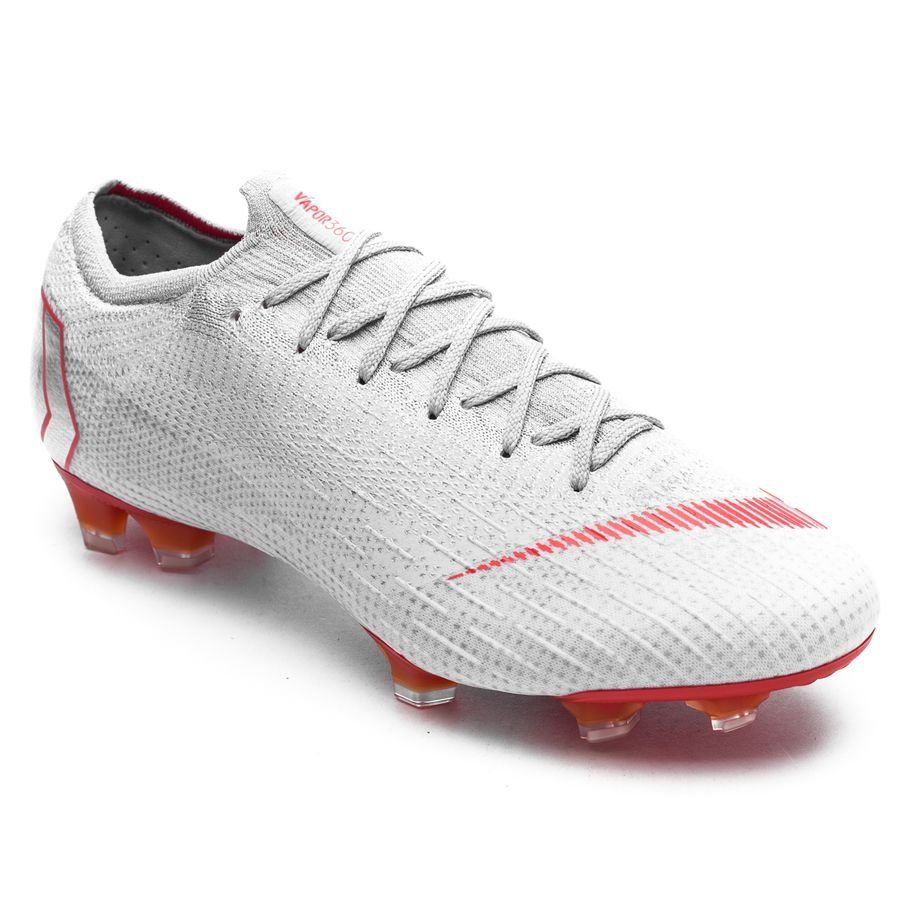 Nike Mercurial Vapor 12 Elite FG Firm Ground Men's Soccer Cleats - Concrete-Wolf Grey/Light Crimson