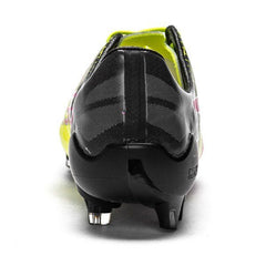Botas de fútbol para terreno firme PUMA Evospeed 1.5 Tricks FG rosa brillante/amarillo de seguridad
