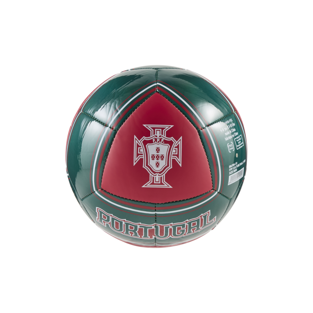 PUMA Portugal Culture Mini Soccer Ball - Red/Green Lagoon
