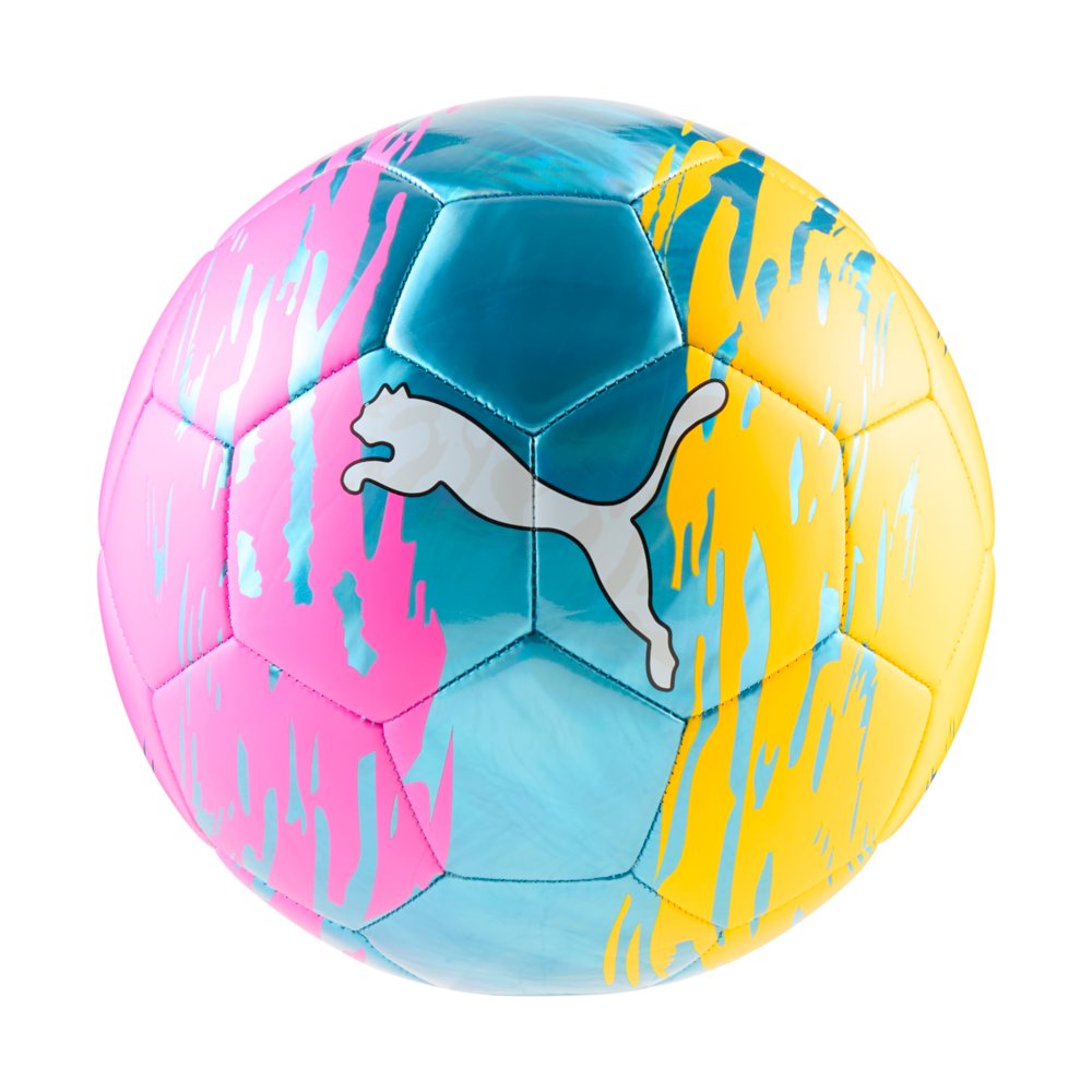 PUMA Graphic Soccer Ball - Blue/Pink/Lime