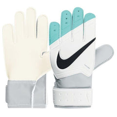 Nike JR Grip Goalkeeper Gloves White/Hyper Turquoise
