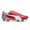 PUMA Evopower 1.2 Graphic FG Firm Ground Soccer Cleats - High Risk Red/White/Sea Pine