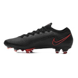 Nike Mercurial Vapor 13 Elite FG Firm Ground Men's Soccer Cleats - Black/Chile Red/Dark Smoke Grey/Chile Red