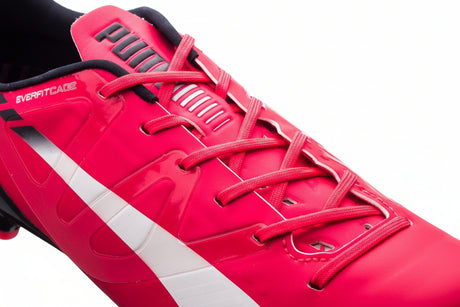 PUMA Evospeed 1.3 FG Firm Ground Soccer Cleats - Bright Plasma/White/Peacoat