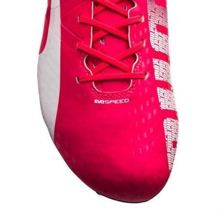 PUMA Evospeed 1.3 FG Firm Ground Soccer Cleats - Bright Plasma/White/Peacoat