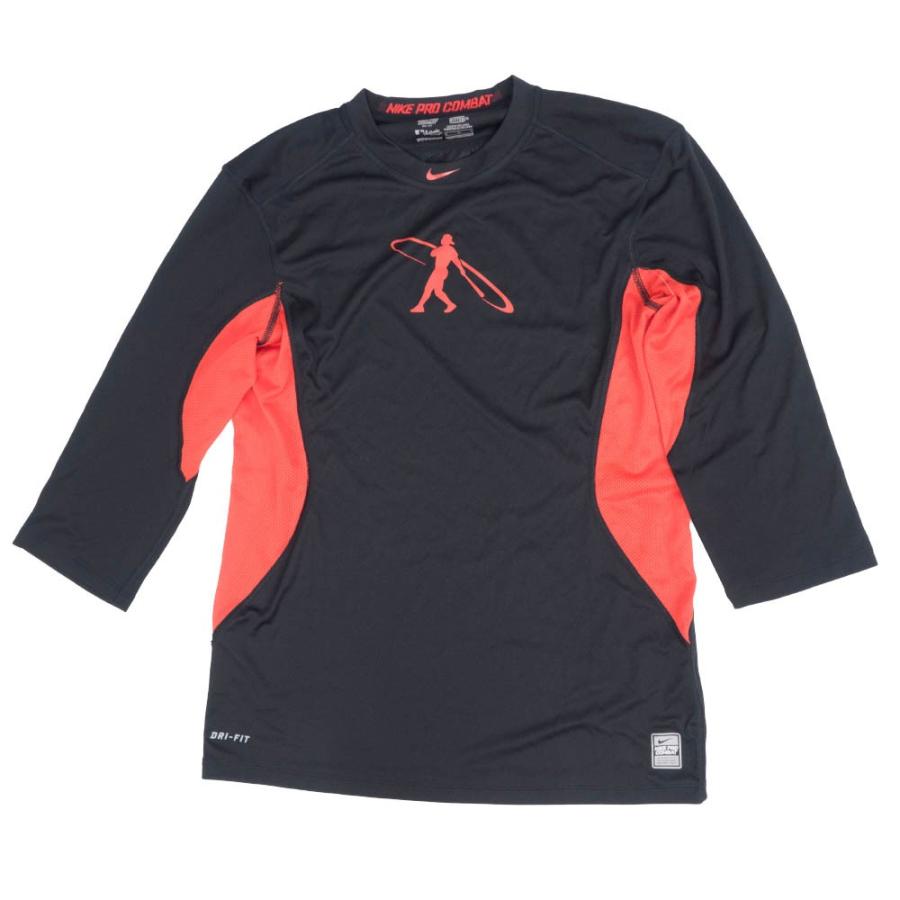 Nike Pro Combat Dri-Fit 3/4 Sleeve Ken Griffey Swingman - Black