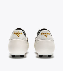 Diadora Brasil LT + MDPU Firm Ground Football Boots White/Gold
