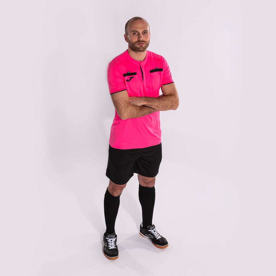 Camiseta de árbitro Joma rosa flúor