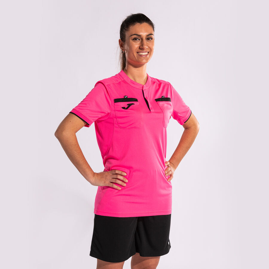 Camiseta de árbitro Joma rosa flúor