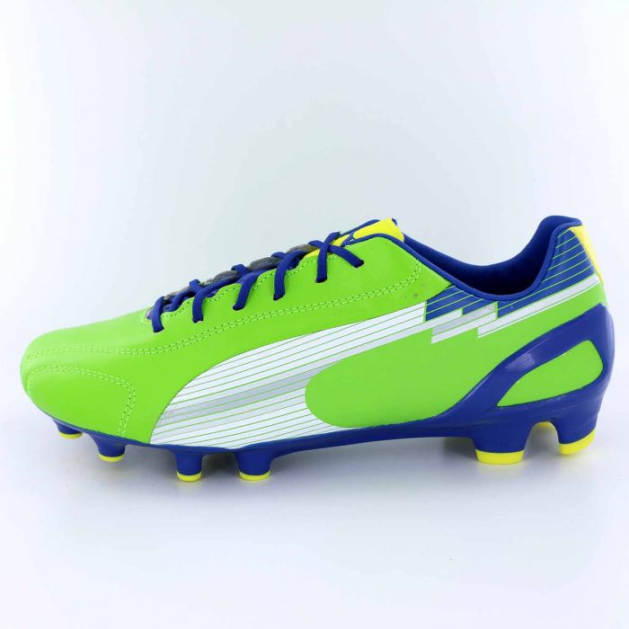 PUMA evoSPEED 1 K FG Men's Soccer Cleats - Lime/Navy/White