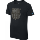 Nike Barcelona Crest Youth Tee - Black