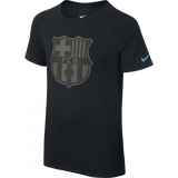 Nike Barcelona Crest Youth Tee - Black