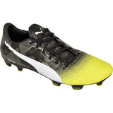 PUMA Evopower 3.3 Graphic FG Men's Soccer Cleats - Yellow/Black