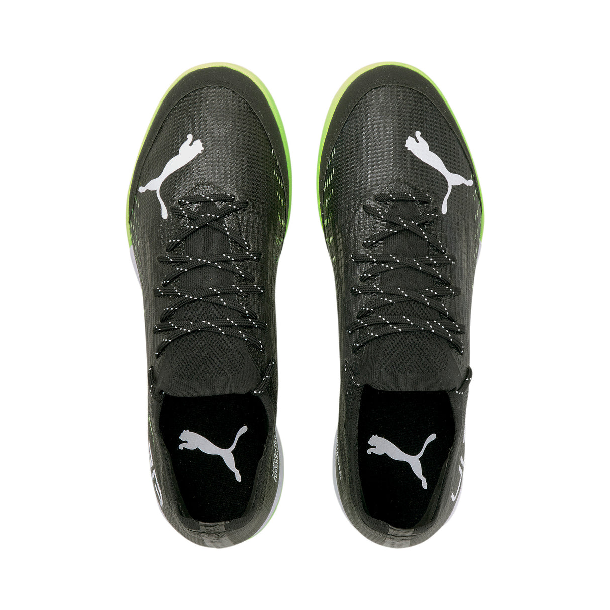 PUMA Ultra 1.3 Pro Court IT Indoor Soccer Shoes - Black/White/Green Glare