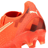 PUMA Ultra Ultimate FG/AG Firm Ground Soccer Cleats - Fiery Coral/Black/Salmon