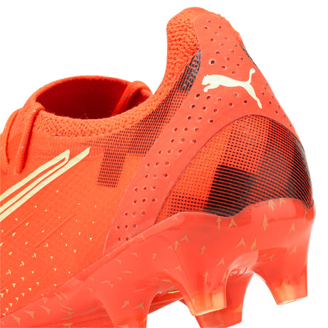 PUMA Ultra Ultimate FG/AG Firm Ground Soccer Cleats - Fiery Coral/Black/Salmon