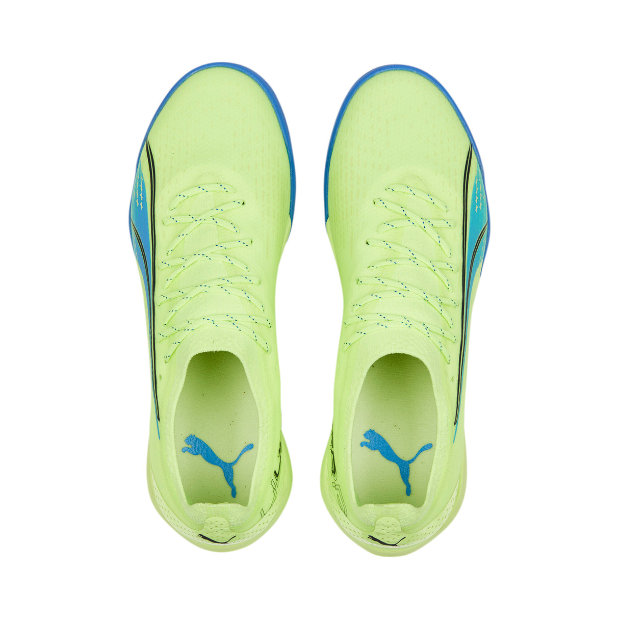 PUMA Ultra Ultimate Cage Turf Soccer Cleats - Fizzy Light/Parisian Night/Blue Glimmer