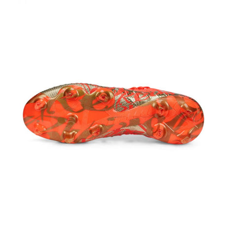 PUMA Future Z 1.4 Neymar JR FG/AG Botas de fútbol para terreno firme - Fiery Coral/Dorado