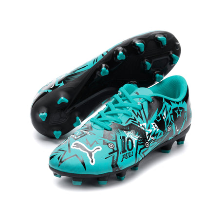 PUMA Ultra Play Christian Pulisic edición especial FG/AG JR Botas de fútbol juveniles - Azul Héroe/Negro/Blanco