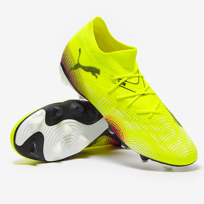 PUMA Future 8 Match FG/AG Firm/Multi-Ground Football Boots Yellow
