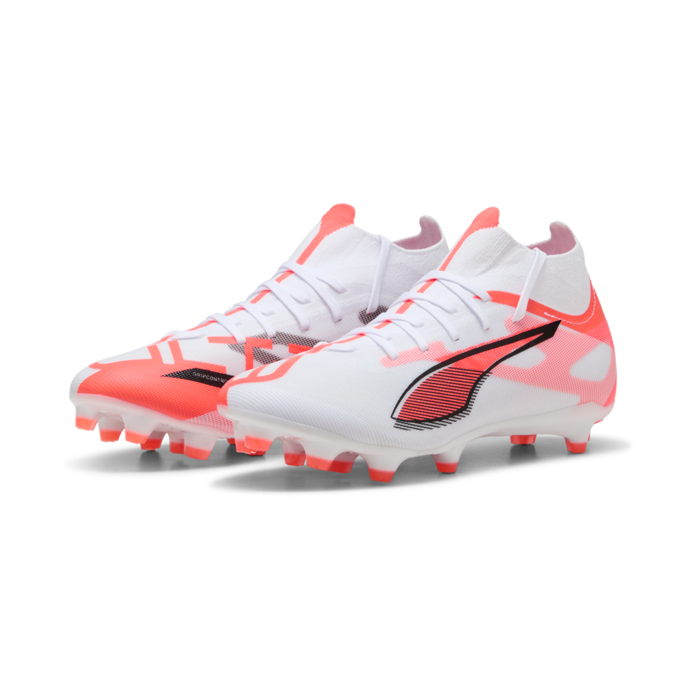 PUMA 5 Match + FG/AG Firm/Multi-Ground Football Boots Womens White