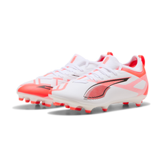 PUMA Ultra 5 Match FG/AG Firm/Multi-Ground Football Boots Junior White