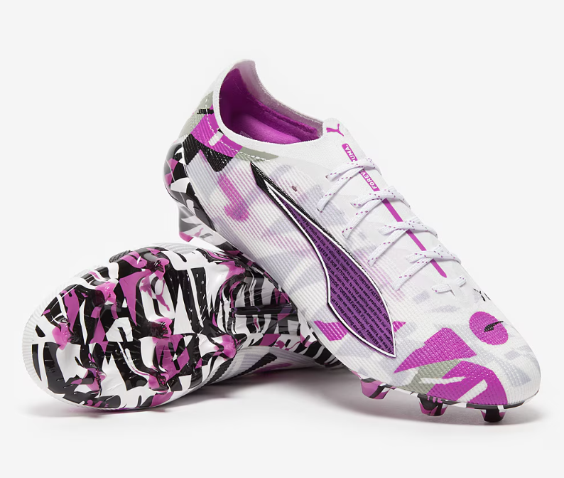 PUMA Ultra 5 Ultimate Forever FG Firm Ground White/Pure Magenta